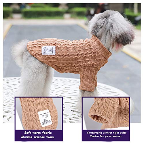 RTEAQ Ropa Mascotas Pet Dog Sweater Winter 13 Tipos Ropa para Perros Sweaters para Perros pequeños Dachshund Puppy Cat Pullover Jersey de Punto Jerseys Perro 376