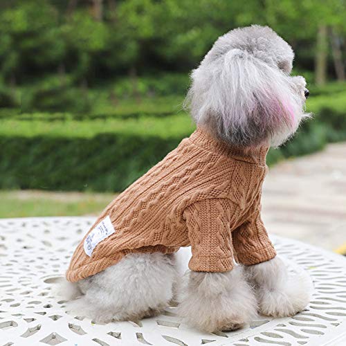 RTEAQ Ropa Mascotas Pet Dog Sweater Winter 13 Tipos Ropa para Perros Sweaters para Perros pequeños Dachshund Puppy Cat Pullover Jersey de Punto Jerseys Perro 376