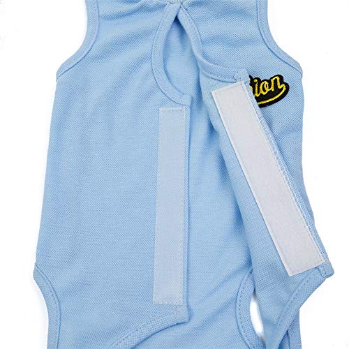 Rysmliuhan Shop Ropa para Gatos Pequeños Traje De Recuperación para Gatos Traje quirúrgico para Perro después de castrar Ropa de Gato Solo para Gatos Blue,l