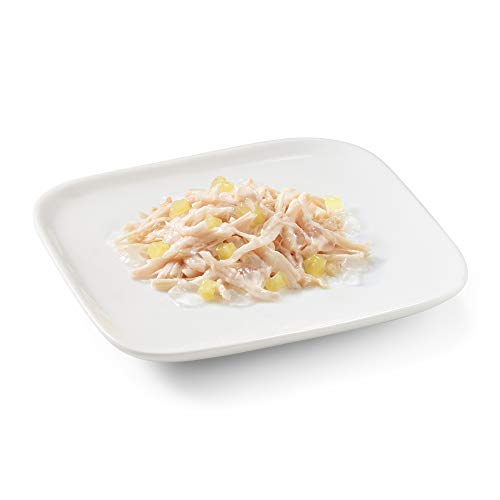 Schesir, Comida húmeda para Perros Adultos, Sabor Pollo con piña Preparado con filetes en gelatina con Verdaderos trozos de Fruta - Total 2,7 kg (18 latas x 150 gr)