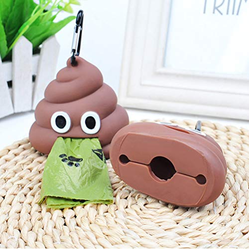 Separador de bolsas de basura Phayee Poop, bolsa para excrementos de perros, biodegradable con dispensador de bolsa, a prueba de fugas, sin aroma, extra gruesa y grande, fácil de arrancar