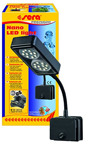 Sera 31067 Nano LED Light 2X 2W una LED (4W/12V, Regulable) con Delgado Reflector para la iluminación de Nano acuarios Cube 16 l