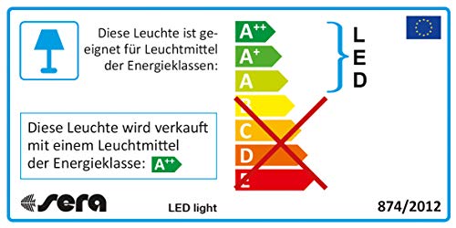 Sera 31138 LED Light 3 x 2 W una lámpara LED (6 W/12 V) con Reflector Delgado para la iluminación de Acuario y terrario como por Ejemplo el Nano Acuario Cube 16 l