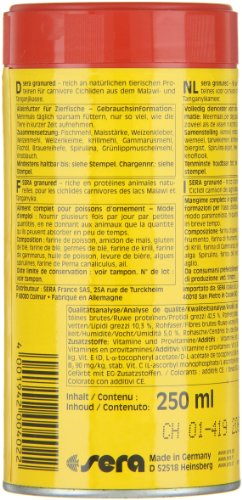 Sera Gránulos con Efecto potenciador de Color para cíclidos carnívoros Granured