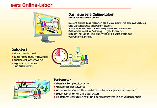 Sera Prueba de fosfato 04930 (P04), Prueba de Agua para Aprox. 60 mediciones, Mide de Forma fiable y precisa el Contenido de fosfato, para Agua Dulce y de mar, en el Acuario o Estanque.