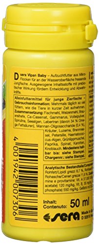 Sera Vipan Baby - Comida de microescamas para crías de acuario