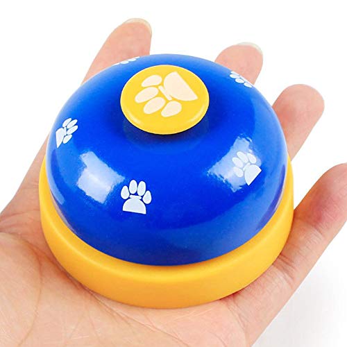 Seully 4 Piezas Campana de Metal para Perros, Timbre de Entrenamiento de Mascotas para Cachorros/Alimentación Interactiva de Juguetes,Juguetes Educativos para Gatos y Perros,Herramienta para Mascotas