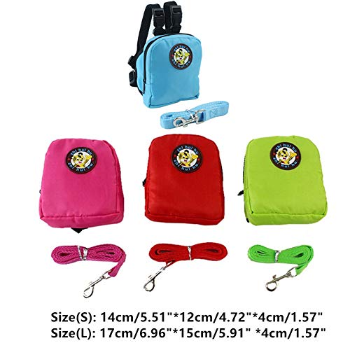 shuxuanltd Bolso para Perro Mochila Perro Perro Mochila Perro Mochila Arnés de Perro Bolsa Perro Accesorios Bolsa de Viaje Perro Accesorios de Viaje Red,l