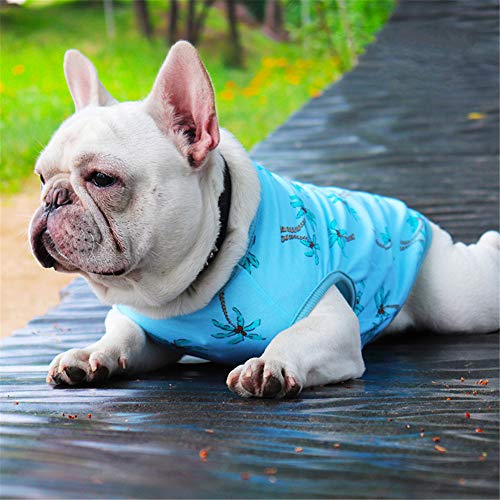 shuxuanltd Verano Ropa para Perros Chaleco Perro Verano Cachorro Abrigo Ropa para Perros Bulldog Francés Ropa Cómodo Ropa para Mascotas Ropa de Gato Mascotas 2XL