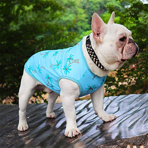 shuxuanltd Verano Ropa para Perros Chaleco Perro Verano Cachorro Abrigo Ropa para Perros Bulldog Francés Ropa Cómodo Ropa para Mascotas Ropa de Gato Mascotas 2XL