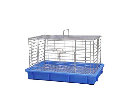 SHYOD Casa del Animal doméstico Grande Perro Crianza de Cajas, hámster Guinea Pig la Ventana de visualización Jaulas Jaulas for Balcón, Parque, Jaula de la Escuela (Tamaño: 33 * 38 * 57 cm) zhangxu