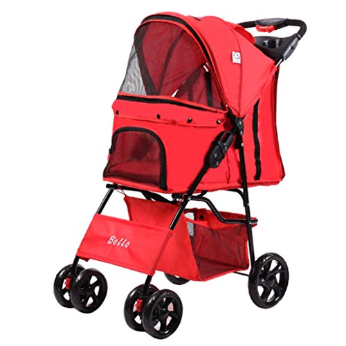 Silla de ruedas para perros ajustable Cochecito de perro |Pet Dog Cat Animal Stroller |Buggy for perros for viajar |Sillita de paseo for veterinaria Cochecito for discapacitados |2 ruedas giratorias d