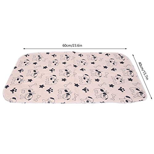 Smandy Pet Pee Pad, 3 Tamaños Reutilizable Impermeable Cachorro Perro Gato Pee Pads Cama Alfombra Lavable Absorbente Mascota Trainging Pads Orina de Perro(80×90cm)