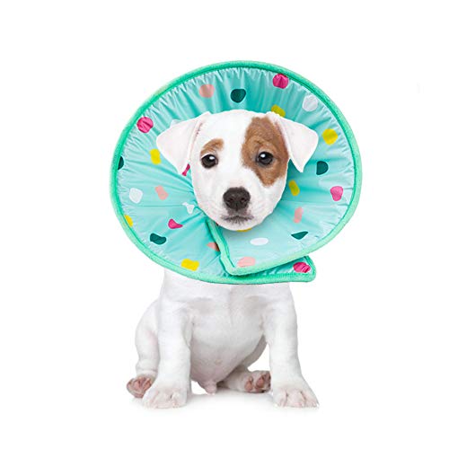 Smandy Recuperación Mascota Cono Mascota Gato Perro Esponja Suave Cono Collar Protector Ajustable Anti mordida Lick Herida Cuello de Seguridad Cuello de Seguridad para Perro Cat(M)