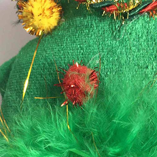 Sombrero De Navidad Para Perro, Diadema De Árbol Hecha A Mano Para Mascotas Gorro De Día De Fiesta Gorro Ajustable Adornos Decorativos Y Aseo Cómodo De Llevar Para Perros Cachorros Gatitos Conejos