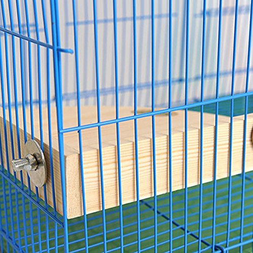 Soporte de madera para perca de pájaros para animales pequeños, loro, paracaídas, conecto, gérlibo, rata, rata, chinchilla, jaula de hámster y accesorios para ejercicio, juguetes y sector