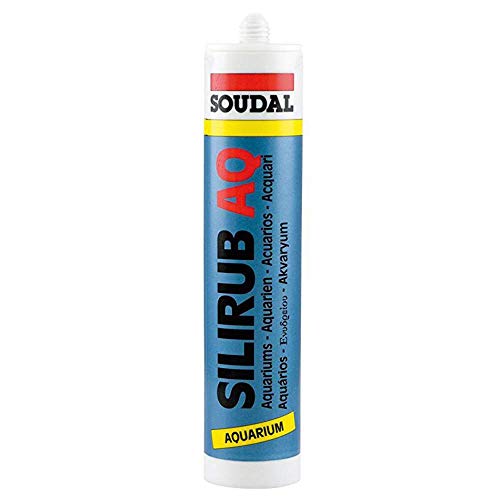 Soudal - Cartucho de Silicona para Acuario. Negro. 310 ml