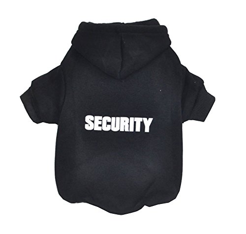 Sudadera con capucha de ZoonPark®, con la palabra en inglés «Security», de forro polar, para perros