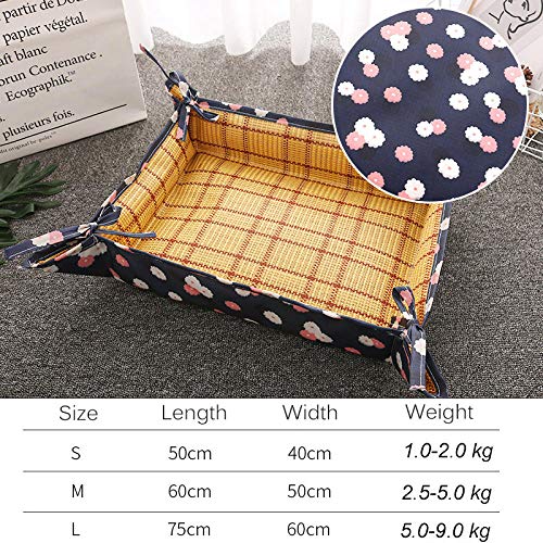 SYQY Summer Cool Dog Cat Mat Bed Camas Dobles para Mascotas para Perros pequeños Accesorios para Mascotas Manta para Perros Cachorros Cama para Perro-Beige_Animals_L-Suit_for_5.0-9.0kg