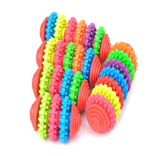 TAIQIXI 1 Unid Juguetes para Perros Teddy Puppy No Poison Health Chew Interactivo Goma Chupete Huesos Molar Limpieza Dientes como Imágenes 12cm