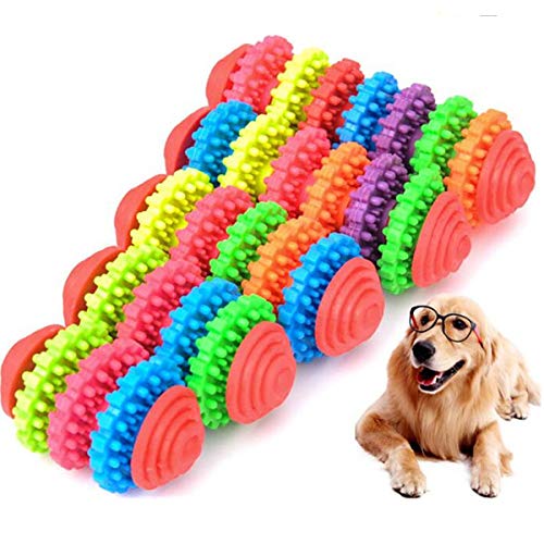 TAIQIXI 1 Unid Juguetes para Perros Teddy Puppy No Poison Health Chew Interactivo Goma Chupete Huesos Molar Limpieza Dientes como Imágenes 12cm