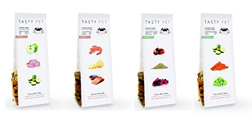 Tasty Pet Galletas para Perros, 100% Naturales – Paquete de 4 Unidades