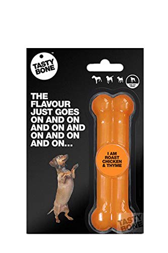 Tastybone Juguete Duro Comestible para Perro Sabor Pollo Asado Al Tomillo (Toy/Puppy)