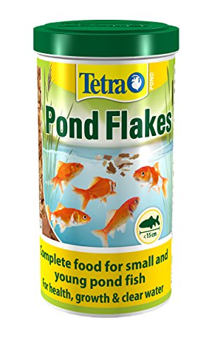 Tetra Pond Flake Fish Food, alimento Completo para Peces pequeños y pequeños, 1 litro