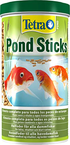 Tetra Pond Sticks 1 L - Alimento para peces de estanque, para peces sanos y agua clara, diferentes tamaños