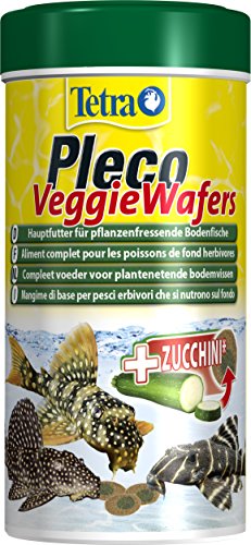 TETRA TetraPleco Wafers – Alimento completo para peces de fondo herbívoros – 250 ml.