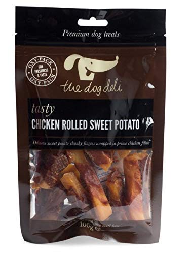 THE DOG Deli PREMIUM PERRO Delicias - Pollos Enrollado Sweet Patata 100g