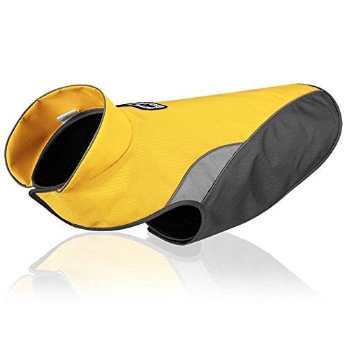 Tineer Chaleco Reflectante Impermeable Mascota Perro Cachorro Ropa Chaqueta Al Aire Libre Cálido Invierno Perros Ropa Abrigo para Pequeño Mediano Grande Chaleco Chaqueta de Abrigo (M, Yellow)