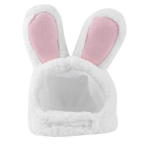 TOPINCN Sombrero de Oreja de Conejo Profesional Gato Peluca Linda Mascota Traje Cosplay Vestido Cap Costume Bunny para Gatos y Perros pequeños Traje de Fiesta Accesorio