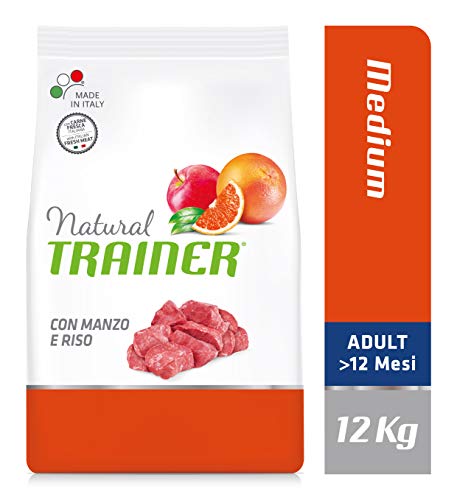 Trainer Natural Canine Medium Ternera 12KG, Negro, Estandar