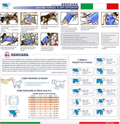 Traje postoperatorio para Perros y Gatos, Protege heridas y Vendajes, Garantiza higiene, Limpieza, Libertad de Movimiento. Modelo 011 (XXXS)