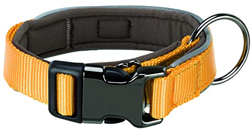 Trixie 10394 Experience - Collar extraancho (Talla L), Color Amarillo