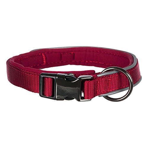 Trixie Collar Experience, M-L, 37-50cm/20mm, Rojo Vino