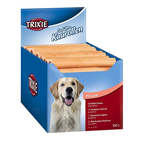 Trixie Rollos Rellenos de Salmón para Perro - 100 x 22 g, Total: 2200 g