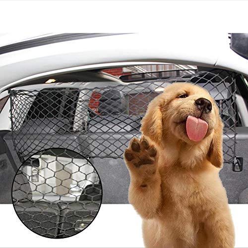 TUANMEIFADONGJI Red de protección para Perros Barrera de Aislamiento para Autos Barrera para Mascotas Red de Seguridad de Maletero Barrera para Aislamiento de Autos Red para Barrera de Mascotas