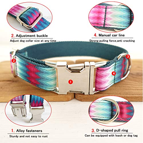 TVMALL Collar de Perro Ajustable para el Aire Libre, para Mascota, Correa, Cuerda, Collar Estilo Bohemio, para Perros medianos y pequeños