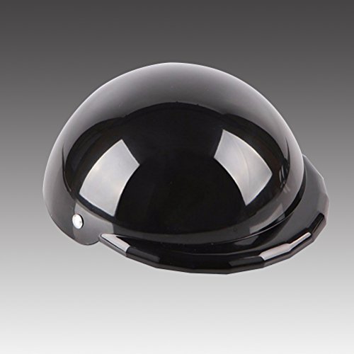 UEETEK Casco de perro Cascos de plástico fresco para mascotas Protección contra la lluvia Gatos Gatos Perros Casco Disfraces Accesorios Suministros para mascotas Talla S (Negro)