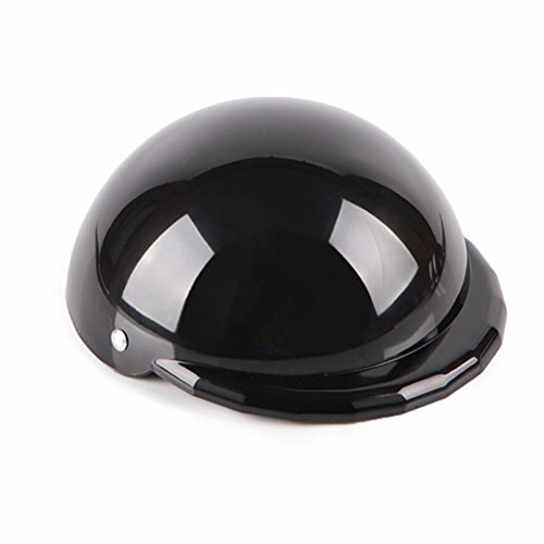 UEETEK Casco de perro Cascos de plástico fresco para mascotas Protección contra la lluvia Gatos Gatos Perros Casco Disfraces Accesorios Suministros para mascotas Talla S (Negro)