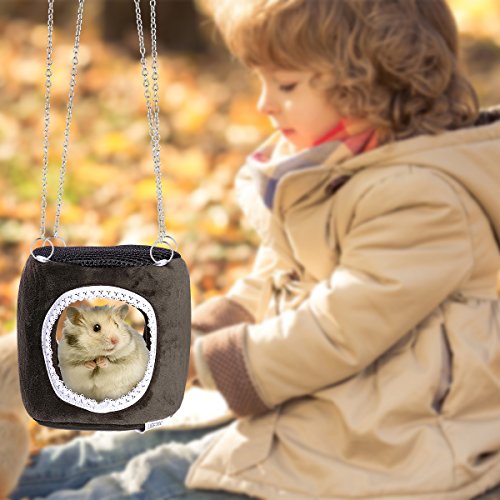 UEETEK Pequeña hamaca para mascotas Hamaca colgando Snuggle Cabaña para hámster Ardilla Chinchilla Guinea Pig