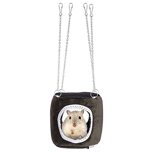 UEETEK Pequeña hamaca para mascotas Hamaca colgando Snuggle Cabaña para hámster Ardilla Chinchilla Guinea Pig