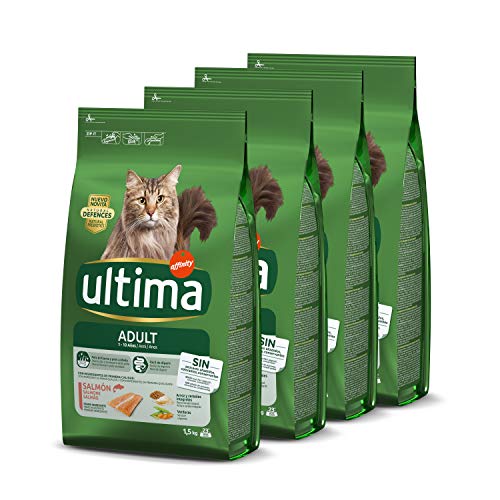 ultima Pienso para Gatos Adultos con Salmón 4 x 1.5 kg