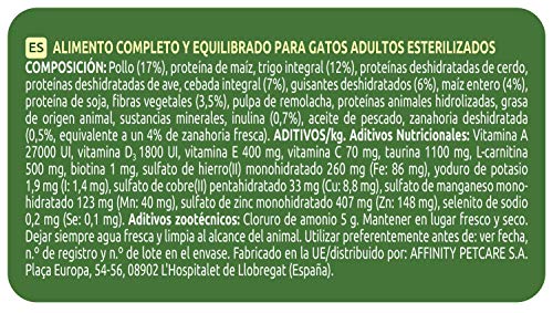 Ultima Pienso para Gatos Esterilizados Adultos con Pollo 4 x 1.5 kg