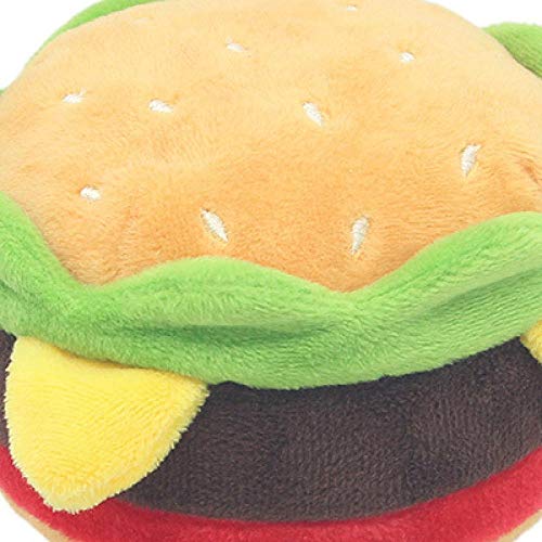 Umbranded Peluche Dulce Hamburguesa Mascota Patatas Fritas Perro Masticar muñeca