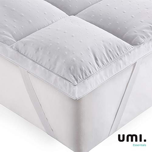 UMI. Essentials Colchón de Microfibra,Cubrecolchón,Antialérgico,Suave-(160x190/200 cm)