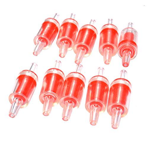 Uniclife 10 PCS Bomba de Aire de Acuario Válvulas de Retención Red de Plástico Transparente Uno no Retorno Válvula de Retención para Fish Tank