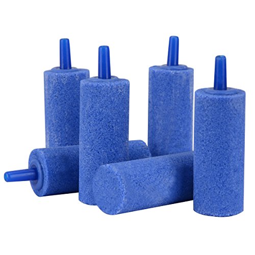 Uniclife Air Stones - Difusor de burbujas de aire para acuario, bomba de tanque de peces, color azul